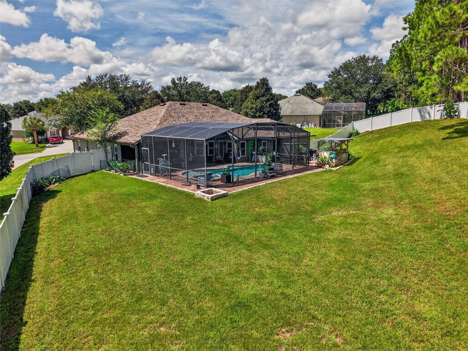 Backyard (fenced w/ three gates)