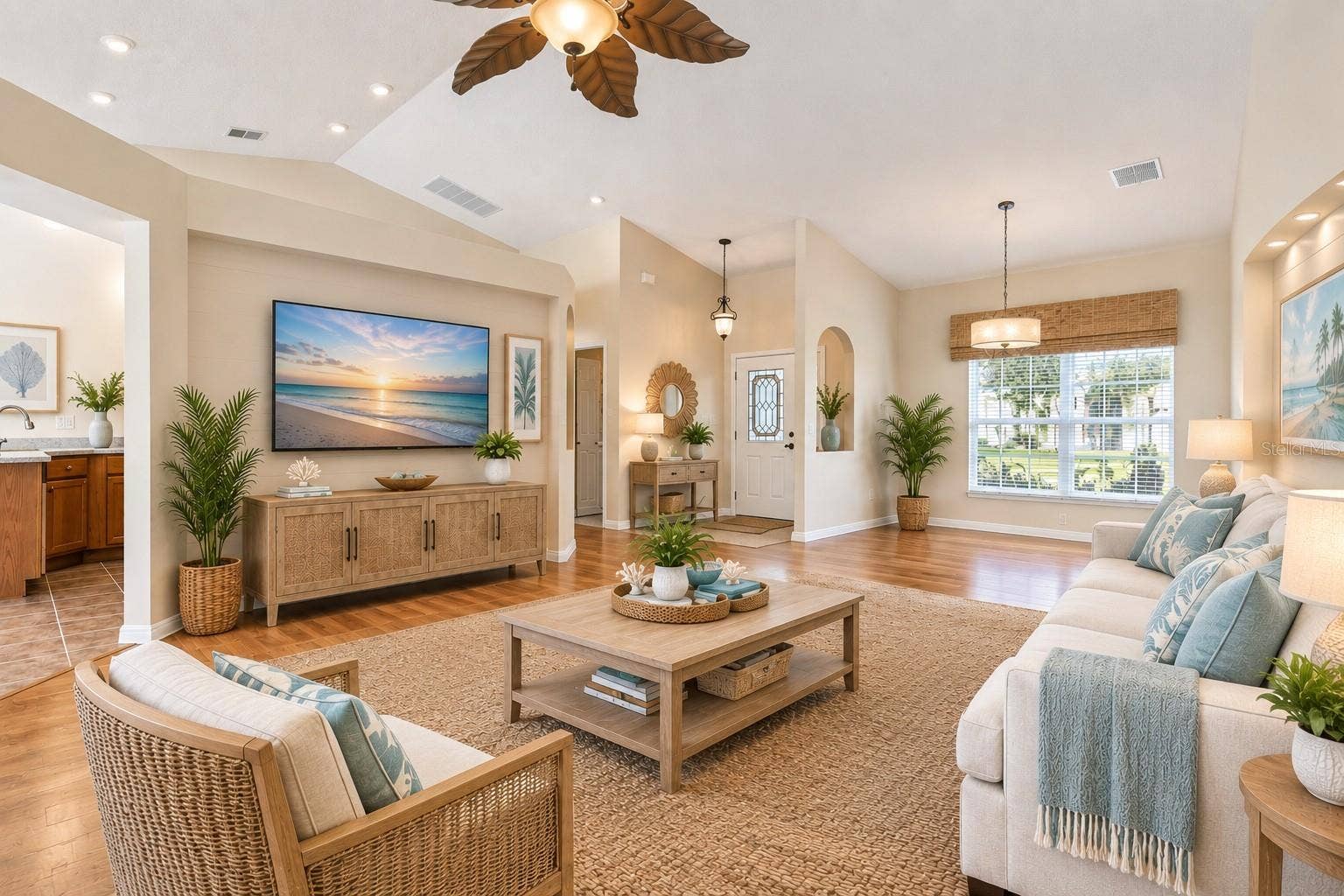 24242 E BELLE MEDE DRIVE, Leesburg, FL 34748 Living Room Virtually furnished