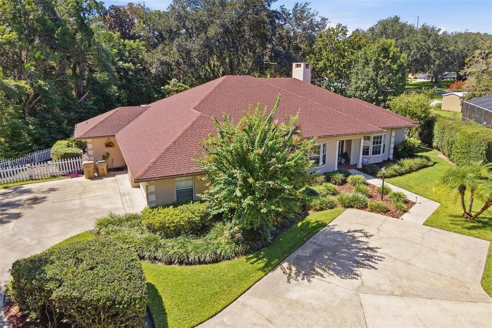 8732 SPRING COURT, Leesburg, FL 34788 Aerial of Home-Roof replaced in 2021