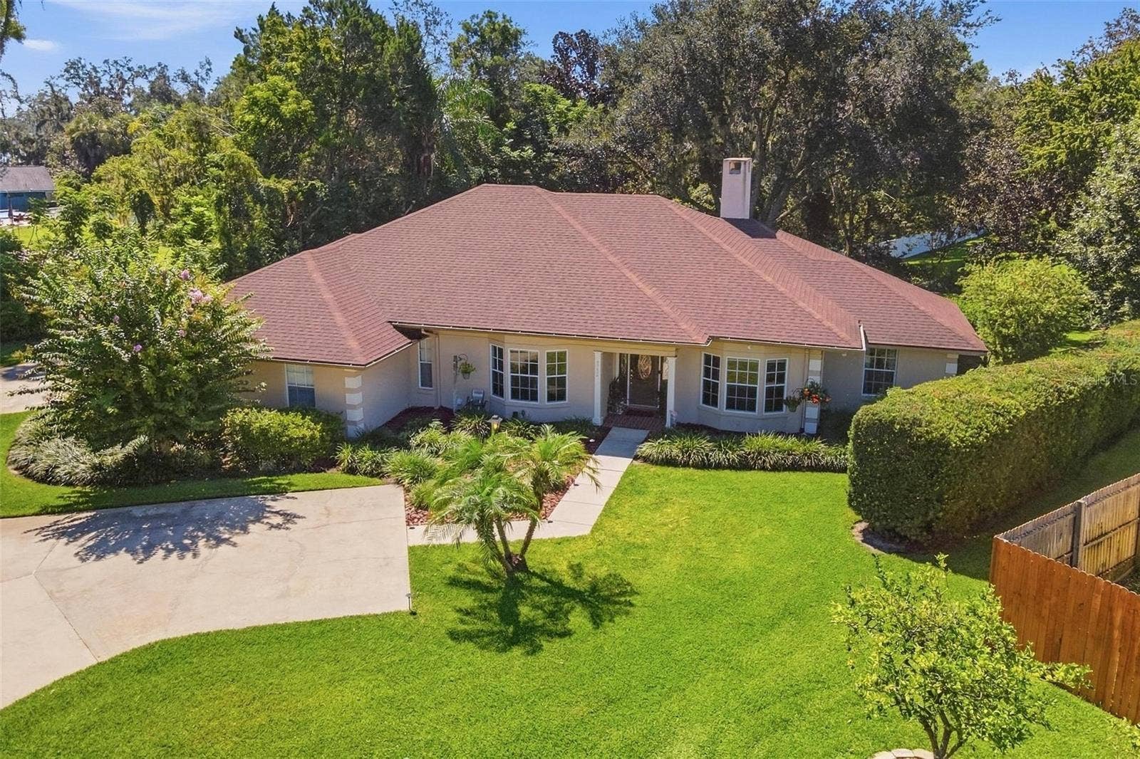 8732 SPRING COURT, Leesburg, FL 34788 Aerial of Home-Roof replaced in 2021