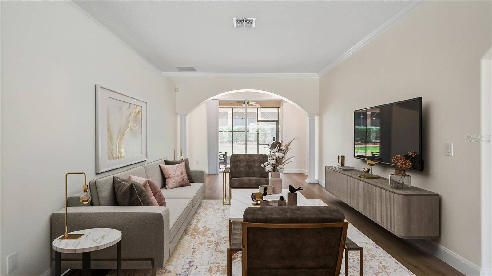 1093 HARMONY LANE, Clermont, FL 34711 Formal living room virtually staged version 1