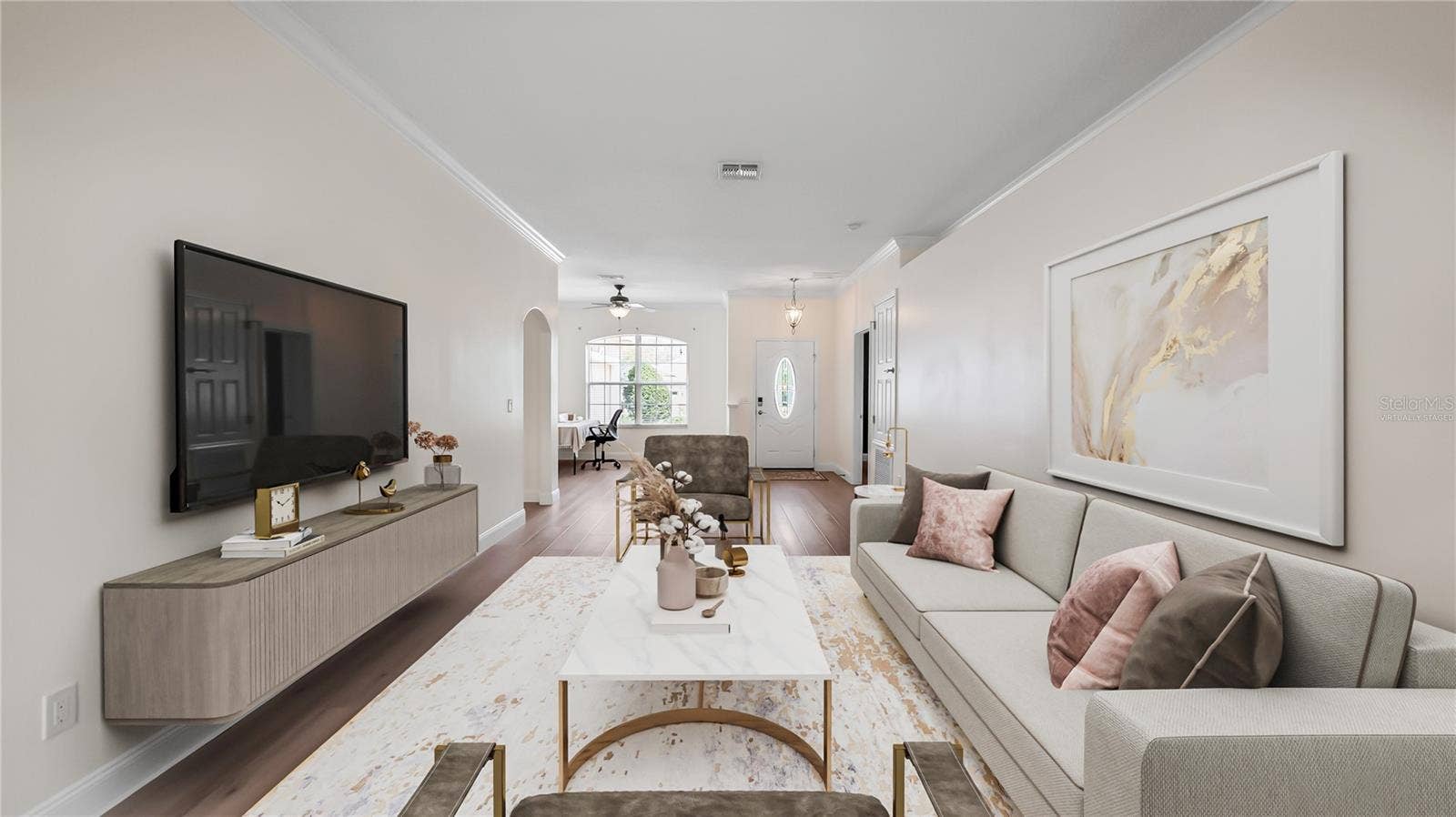 1093 HARMONY LANE, Clermont, FL 34711 Formal living room virtually staged version 3