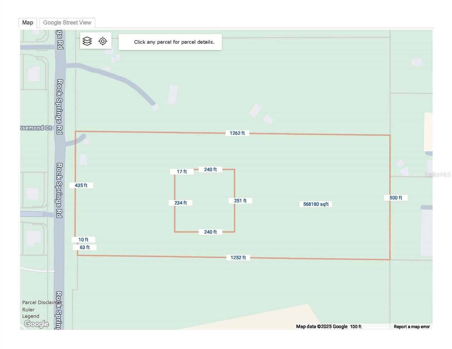 GIS View w/Dimensions