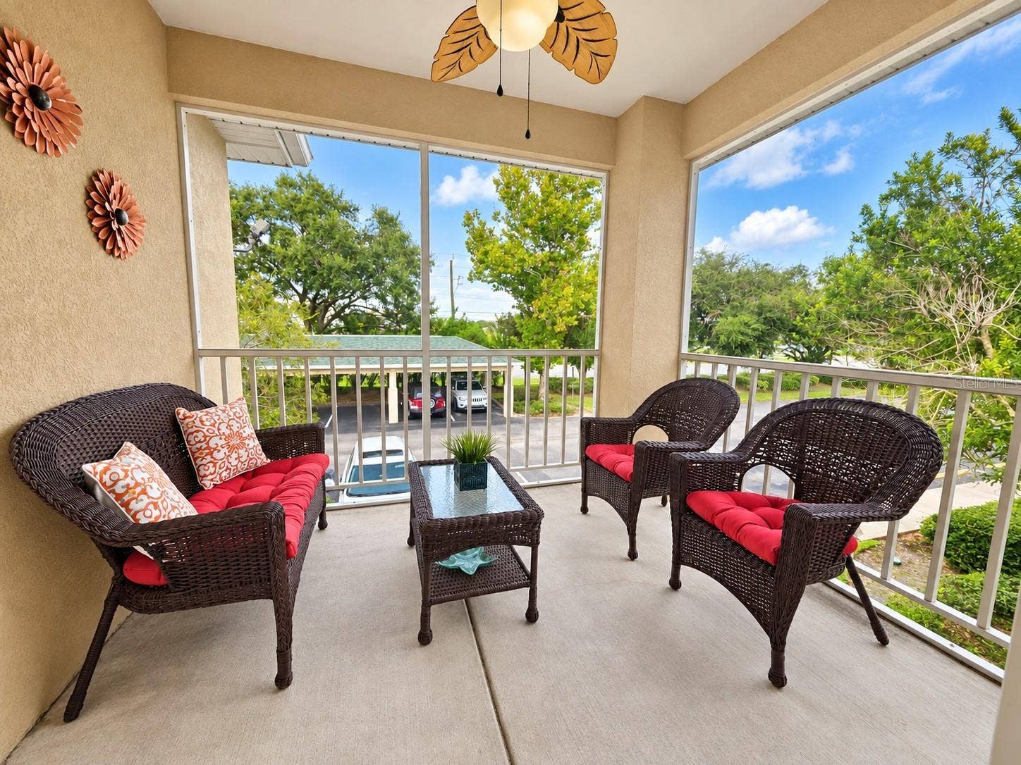 830 AIRPORT ROAD, #111, Port Orange, FL 32128 Beautiful Screened In Patio with Patio Furniture