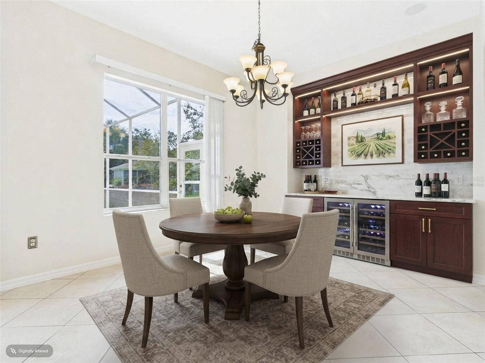 1802 ESTAFANA WAY, The Villages, FL 32159 Dining Room - Virtually Staged