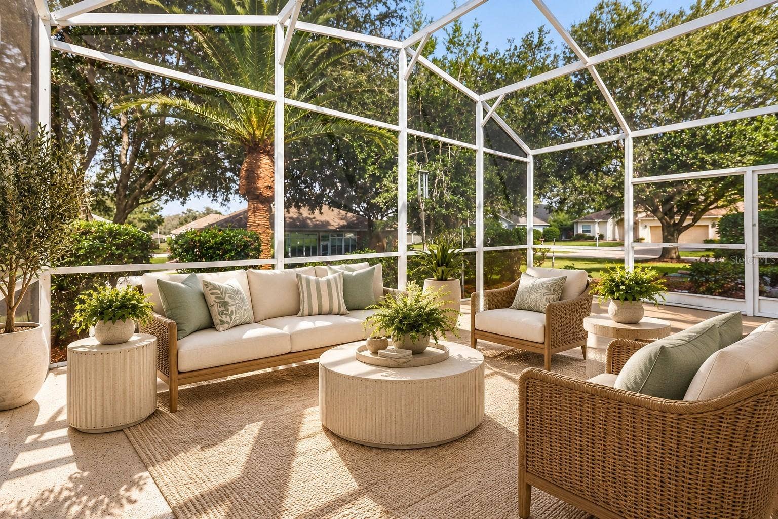 24445 MADEWOOD AVENUE, Leesburg, FL 34748 Virtual - Screeded in Patio