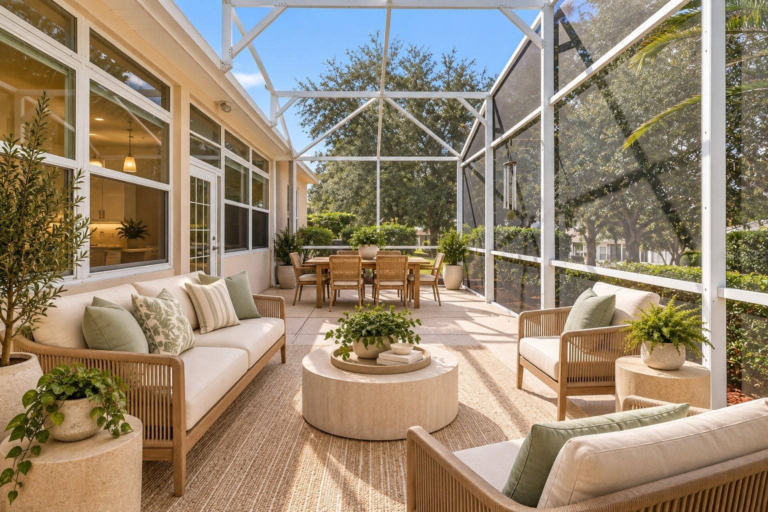 24445 MADEWOOD AVENUE, Leesburg, FL 34748 Virtual - Screened in Patio