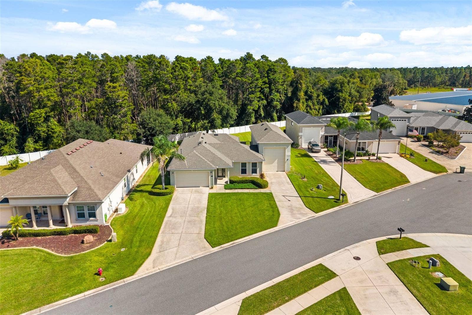 4711 HERITAGE TRAIL, Leesburg, FL 34748 Aerial View of Home with Oversized RV Garage