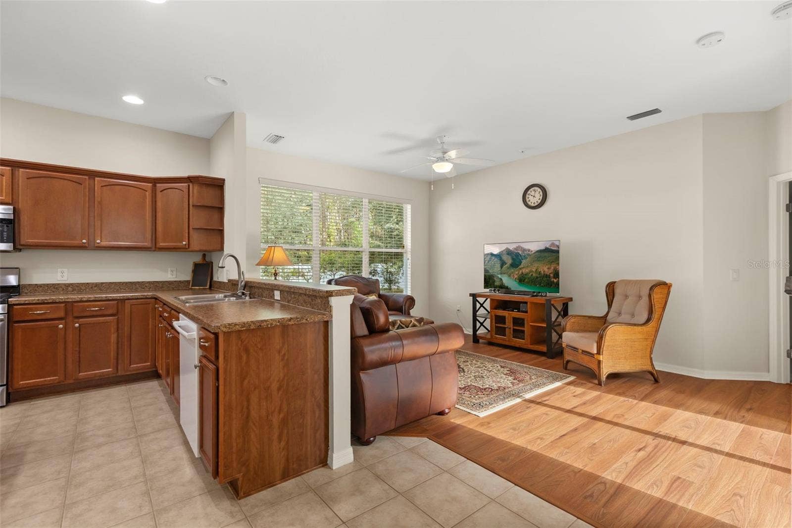 4711 HERITAGE TRAIL, Leesburg, FL 34748 Open-Concept Kitchen and Living Room