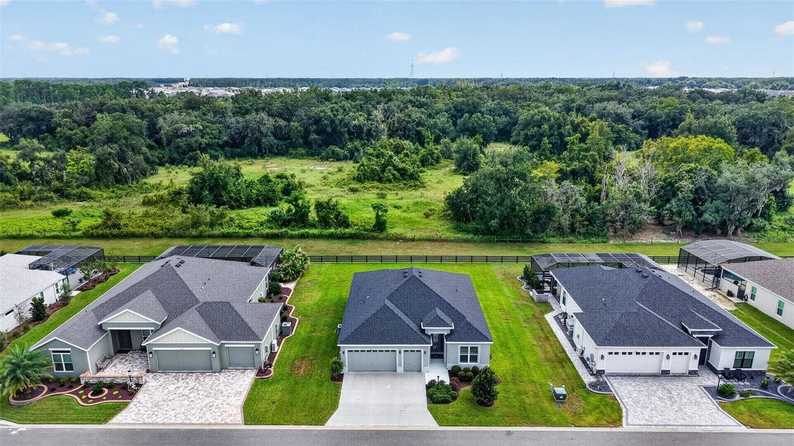 Aerial Front Elevation with PRIVATE Rear PRESERVE VIEWS