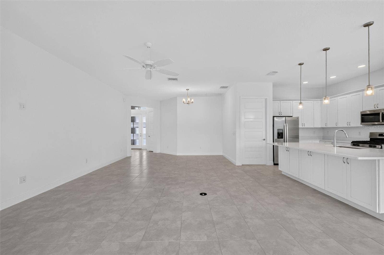 Living, Dining, and Kitchen