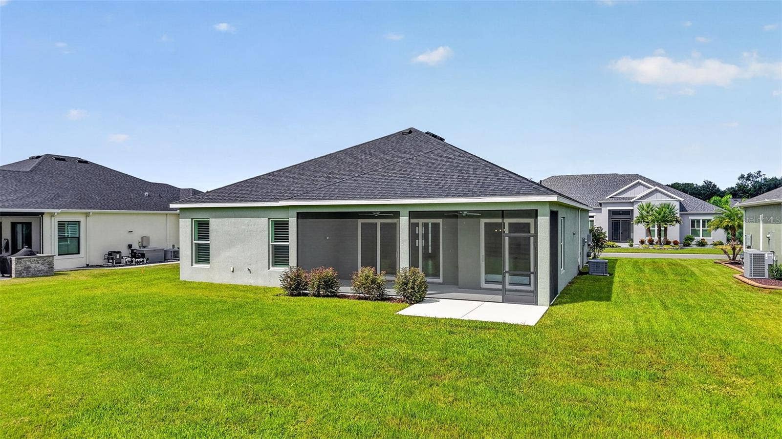 Rear and Side Elevation with Spacious Rear Yard and ROOM FOR A POOL!