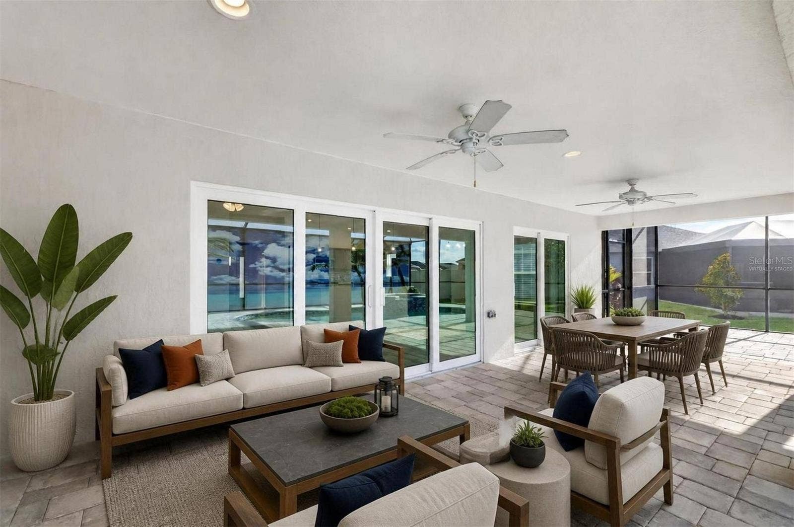 6996 DWIGHT DRIVE, The Villages, FL 34762 Paver Lanai with Extended Birdcage-Virtually Staged