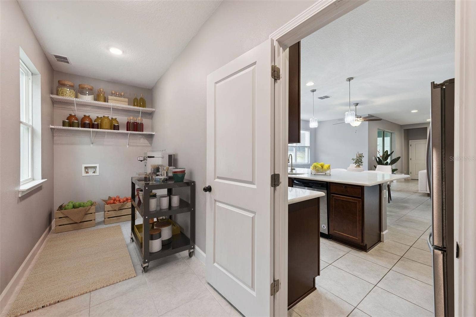1084 CAVENDER CREEK ROAD, Minneola, FL 34715 virtual stage extended Kitchen space