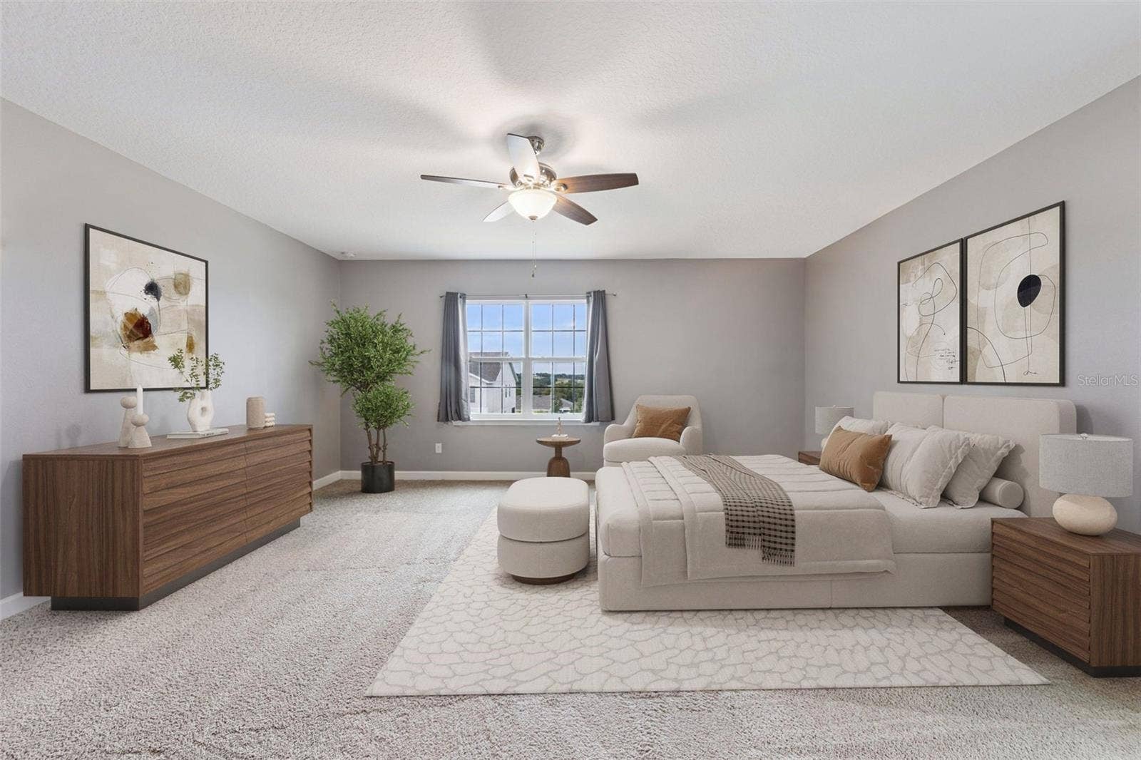 1084 CAVENDER CREEK ROAD, Minneola, FL 34715 Virtual Stage Bedroom