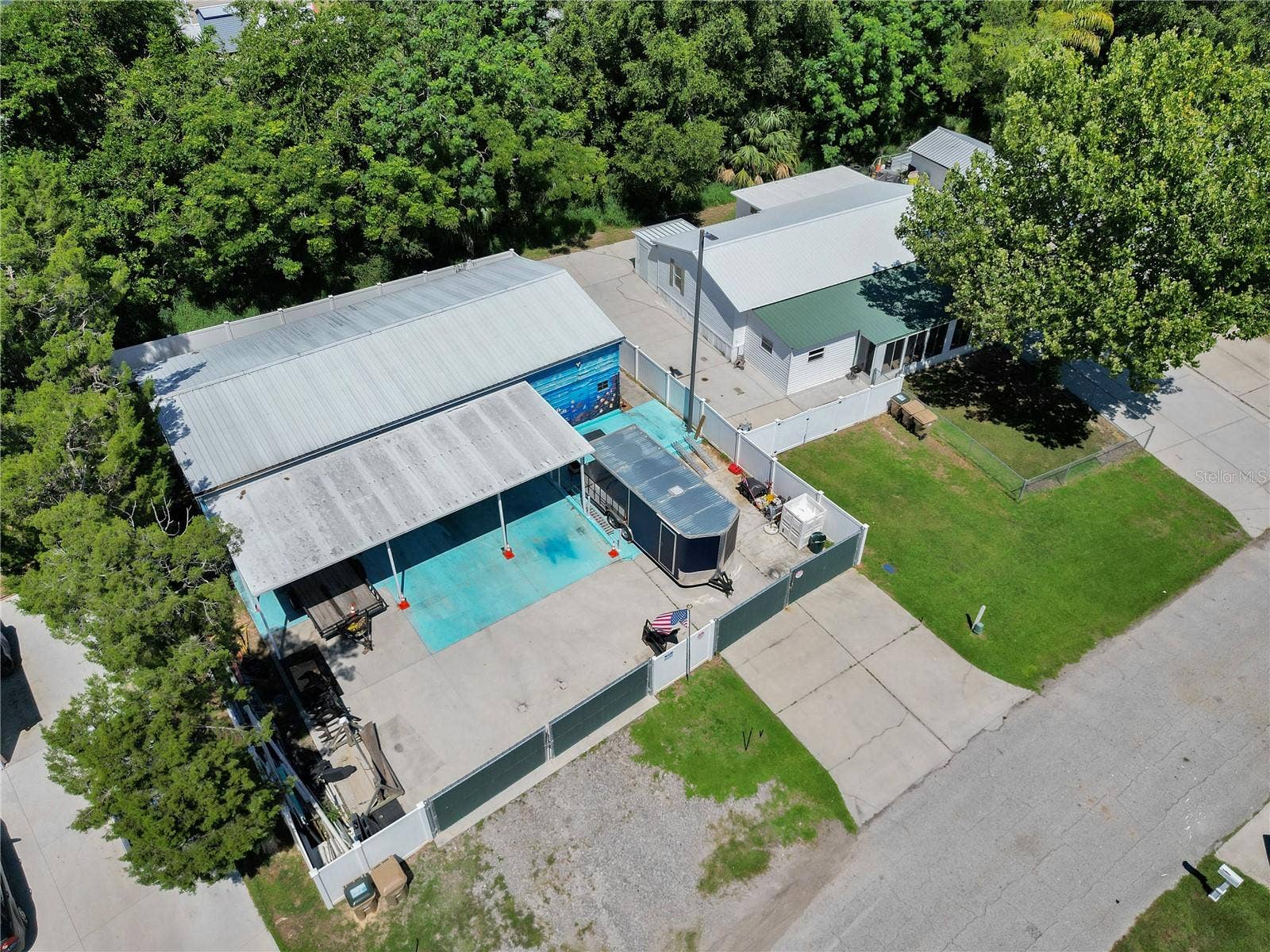 16905 SUGAR BERRY LANE, Montverde, FL 34756 Areial of the two lots joined for house and garage