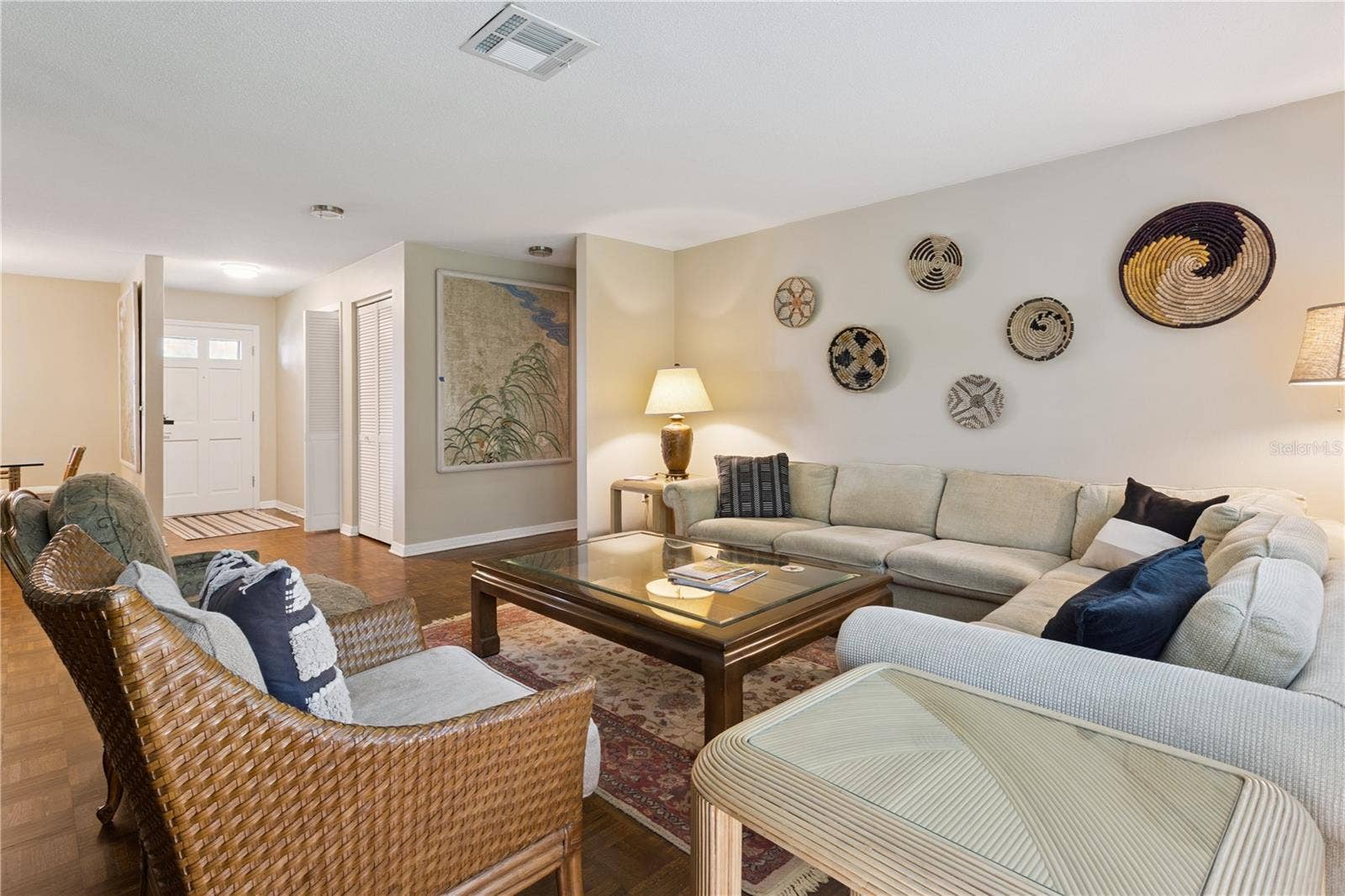 1325 OVERLOOK DRIVE, Mount Dora, FL 32757 Formal living room with beautiful parquet floors.