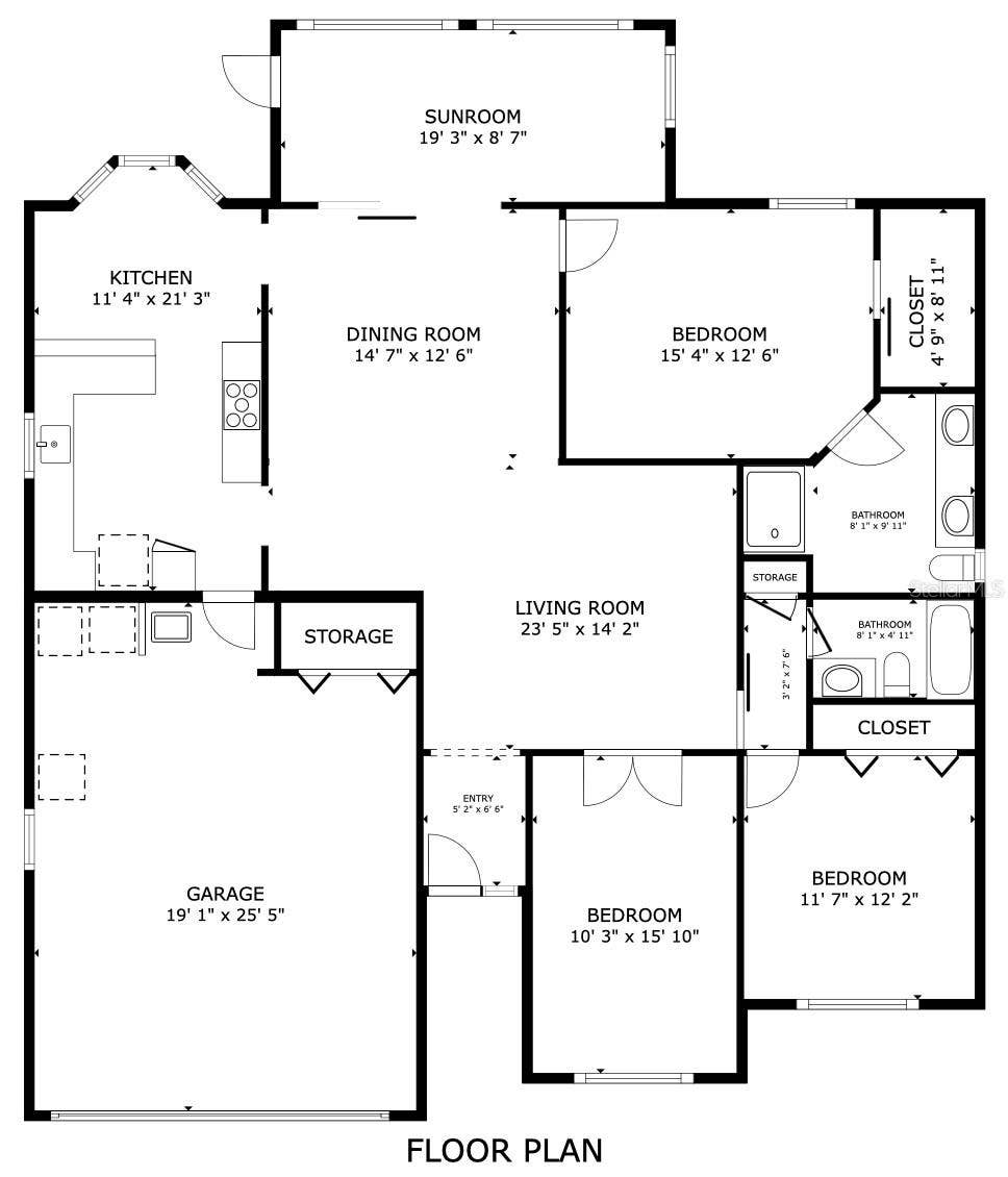3064 BURBANK LANE, The Villages, FL 32162 Floor Plan