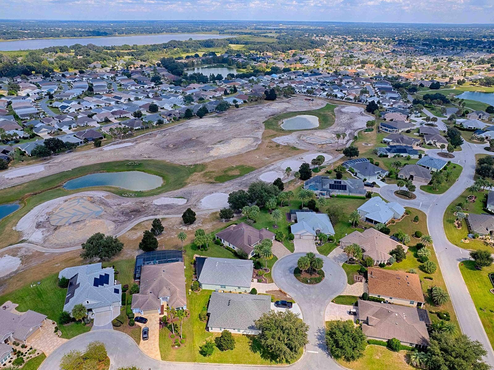 2269 KINCORD COURT, The Villages, FL 32162 Another Drone Look from distance looking toward Lake Sumter in the distance