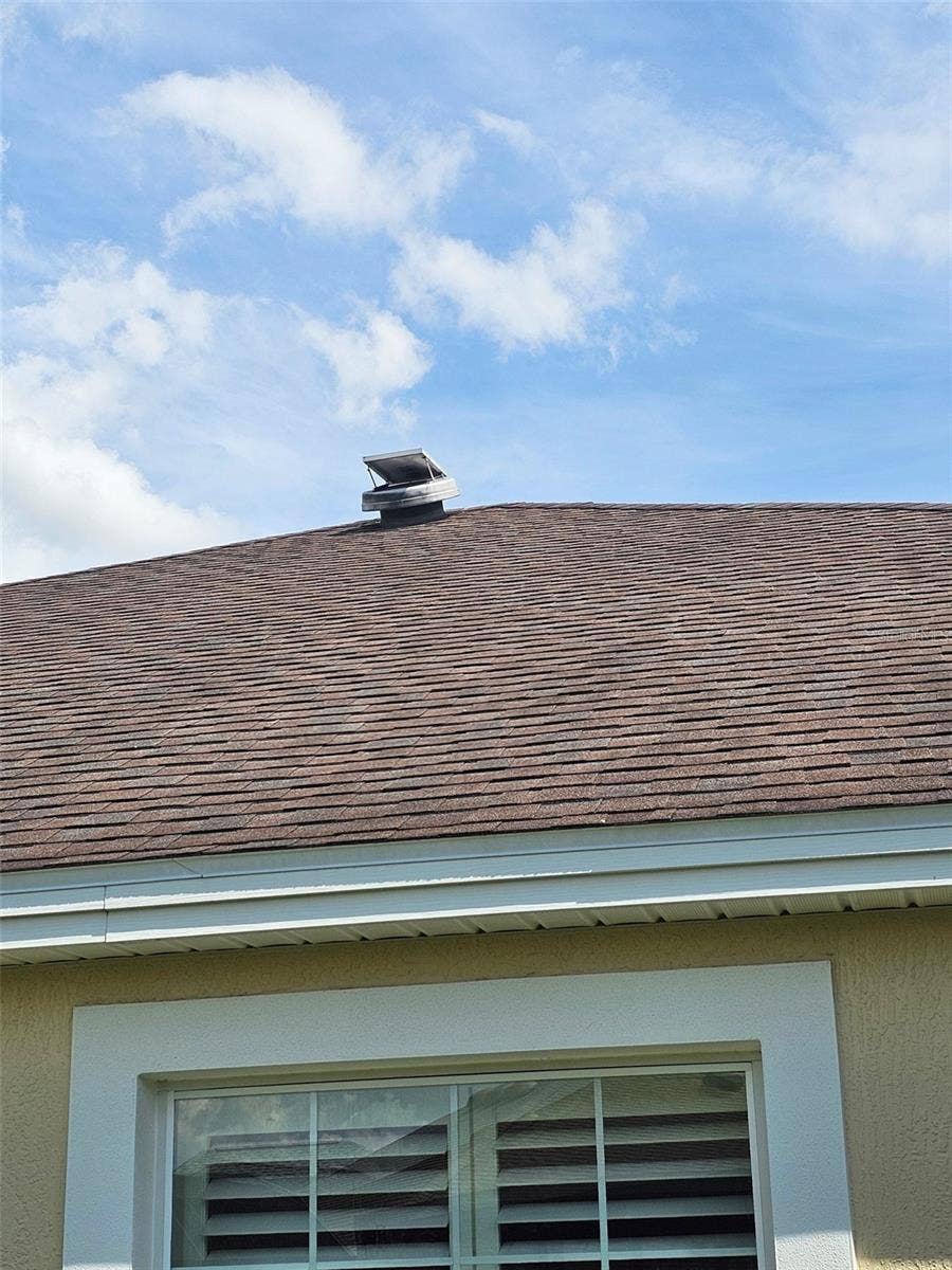2269 KINCORD COURT, The Villages, FL 32162 Solar vent on the roof of the home