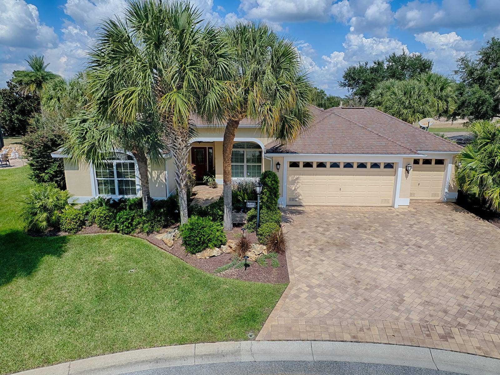 2269 KINCORD COURT, The Villages, FL 32162 Front of home, drone height