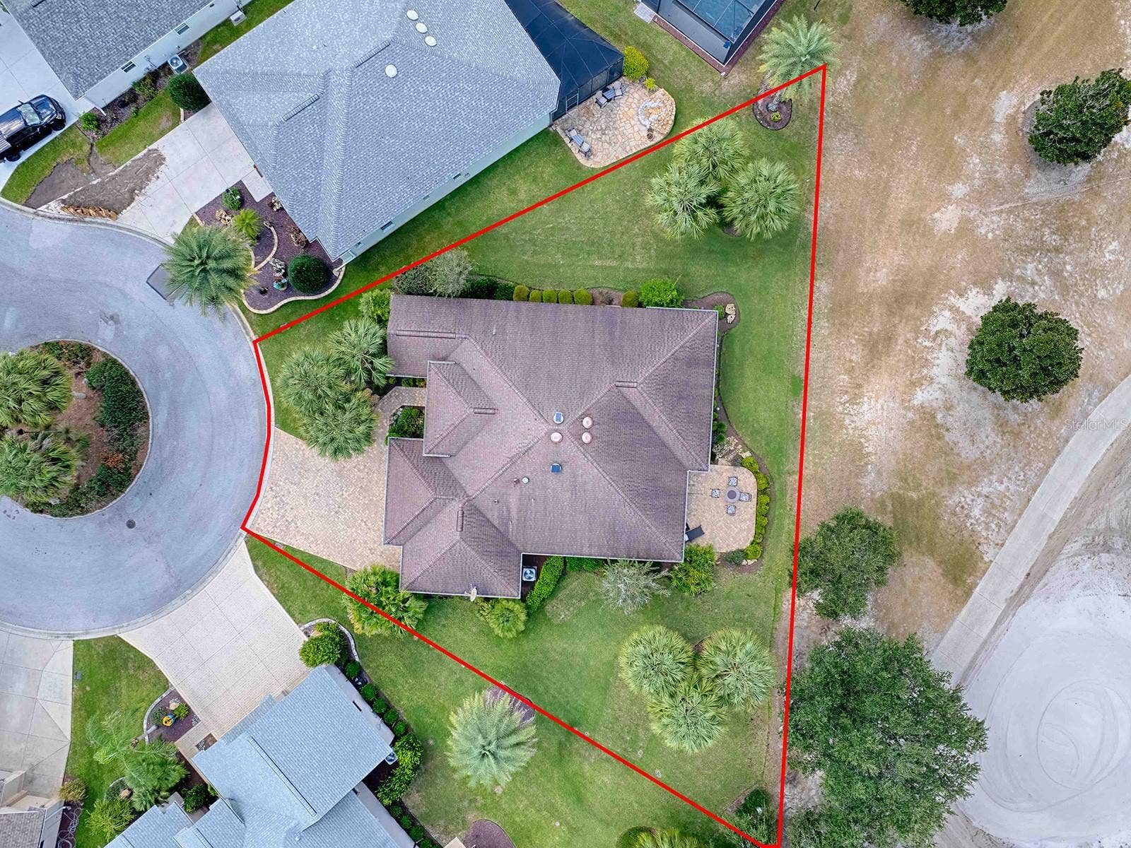 2269 KINCORD COURT, The Villages, FL 32162 Lot line view