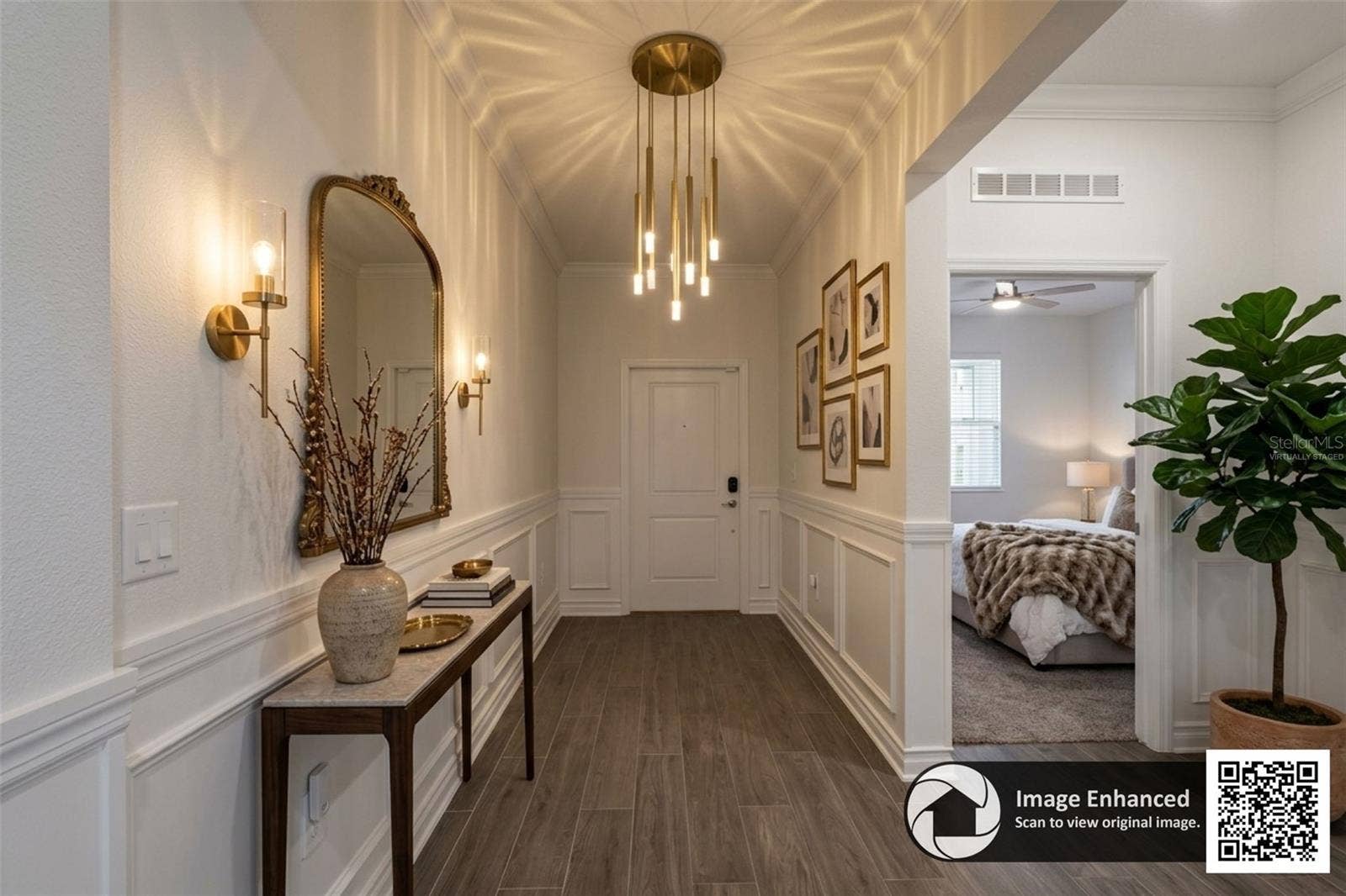 6175 SHAVASANA RD ROAD, Clermont, FL 34714 Virtually staged long foyer