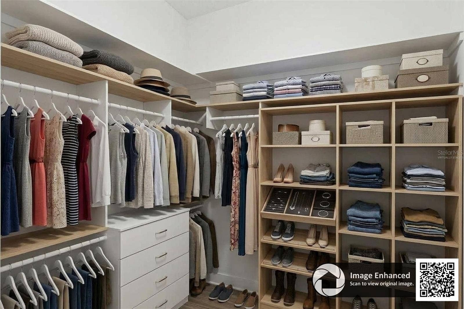6175 SHAVASANA RD ROAD, Clermont, FL 34714 Virtually staged 1 of 2 owner's suite closet