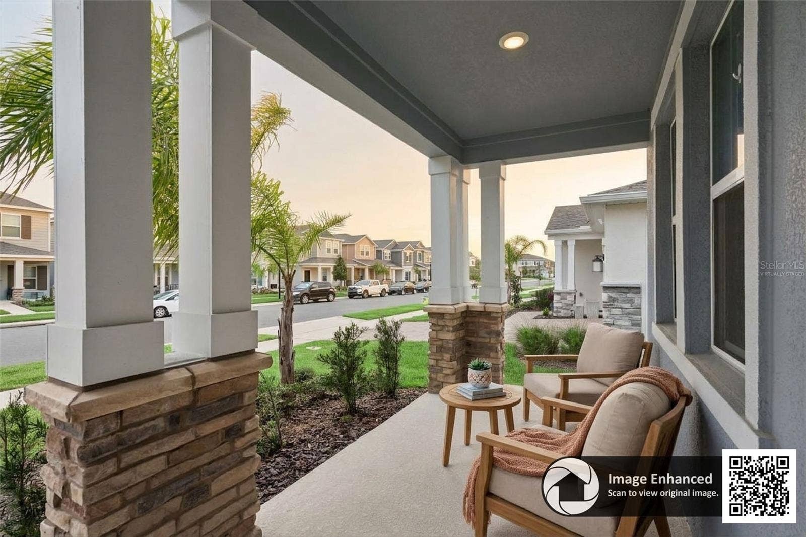 6175 SHAVASANA RD ROAD, Clermont, FL 34714 Virtually staged front porch