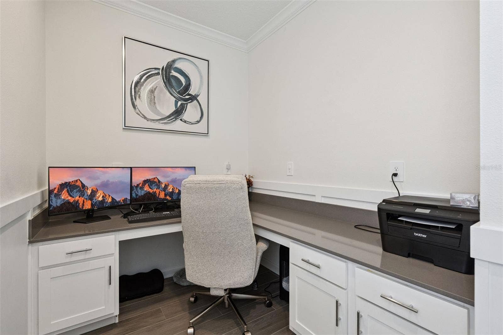6175 SHAVASANA RD ROAD, Clermont, FL 34714 First floor tech area with built in cabinets