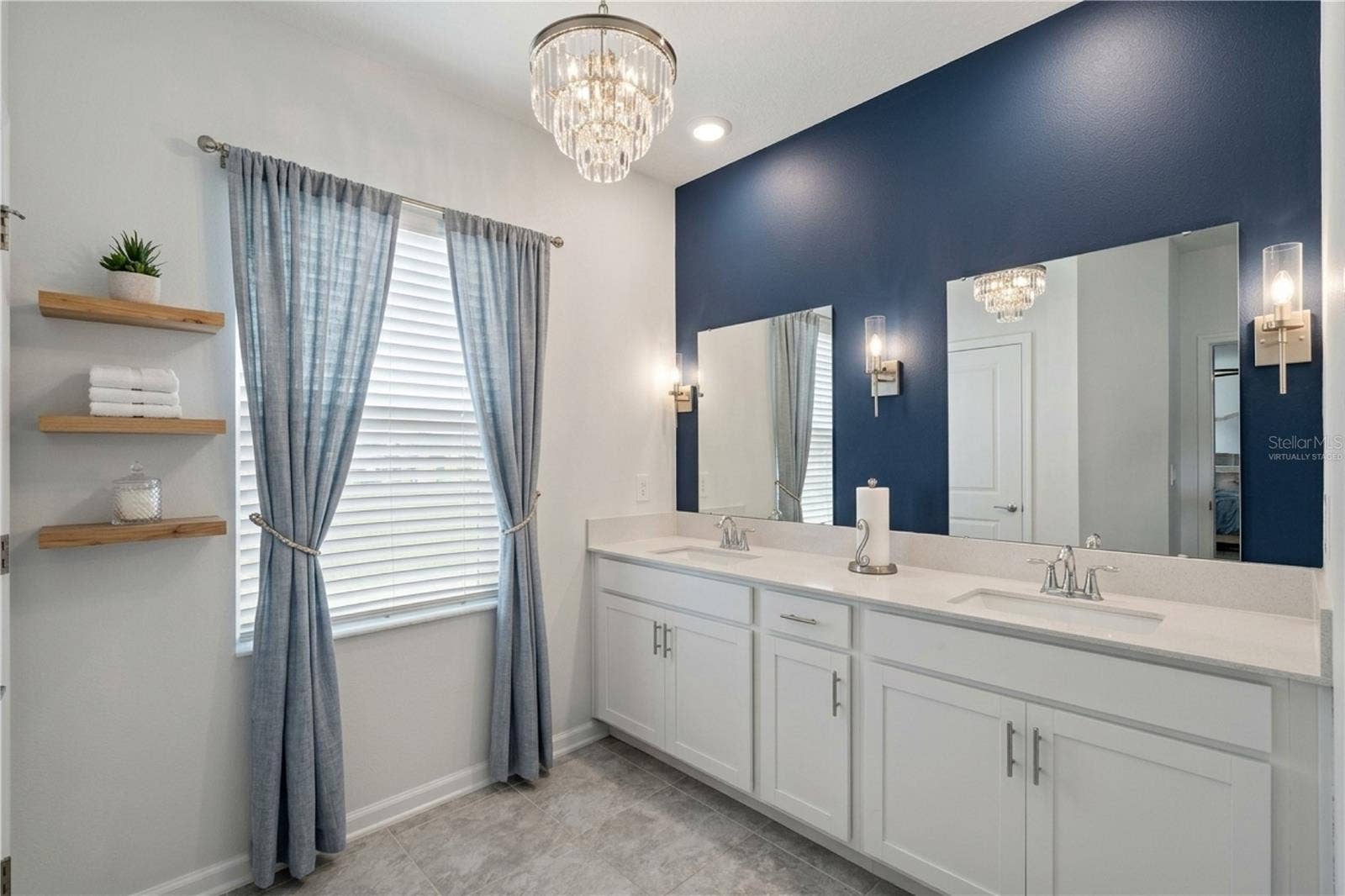 6175 SHAVASANA RD ROAD, Clermont, FL 34714 Virtually staged upstair owner's ensuite bathroom