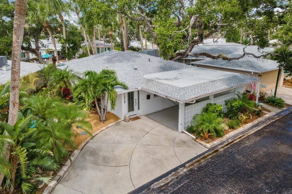 1229 MOONMIST CIRCLE, #P6, Sarasota, FL 34242 Aerial View - Roof Replaced 2023