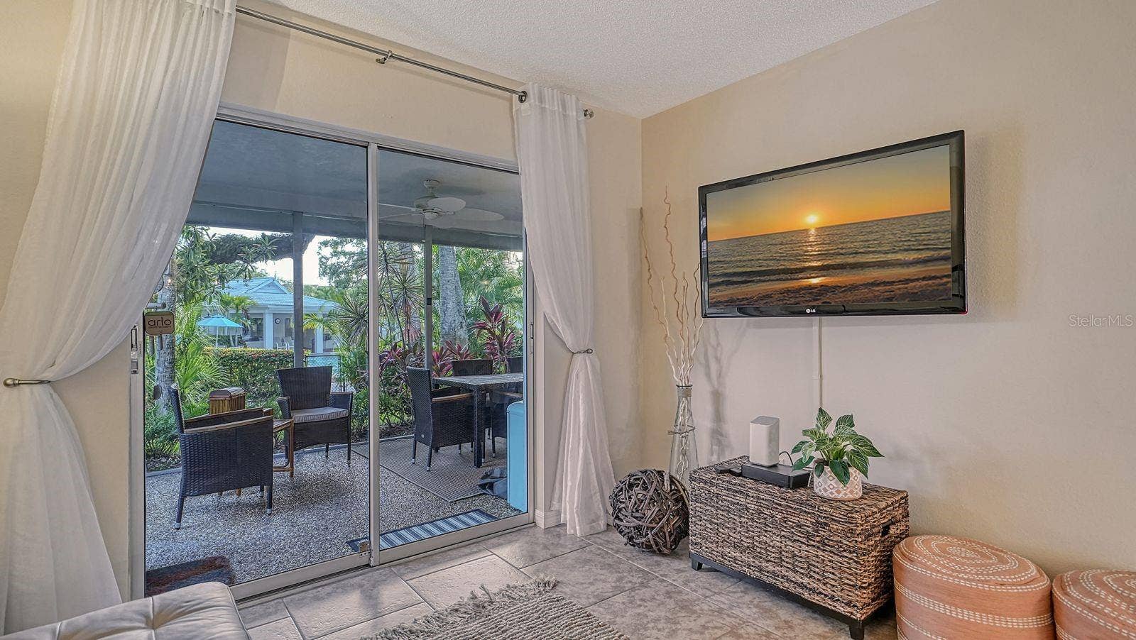 1229 MOONMIST CIRCLE, #P6, Sarasota, FL 34242 Glass Sliders Leading to Lanai