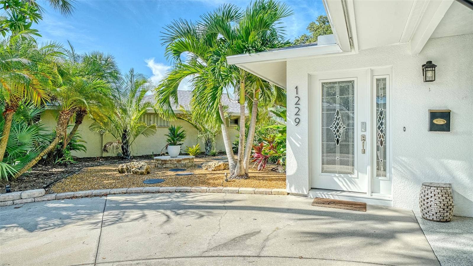 1229 MOONMIST CIRCLE, #P6, Sarasota, FL 34242 Your Side Yard with Gas Fire Pit