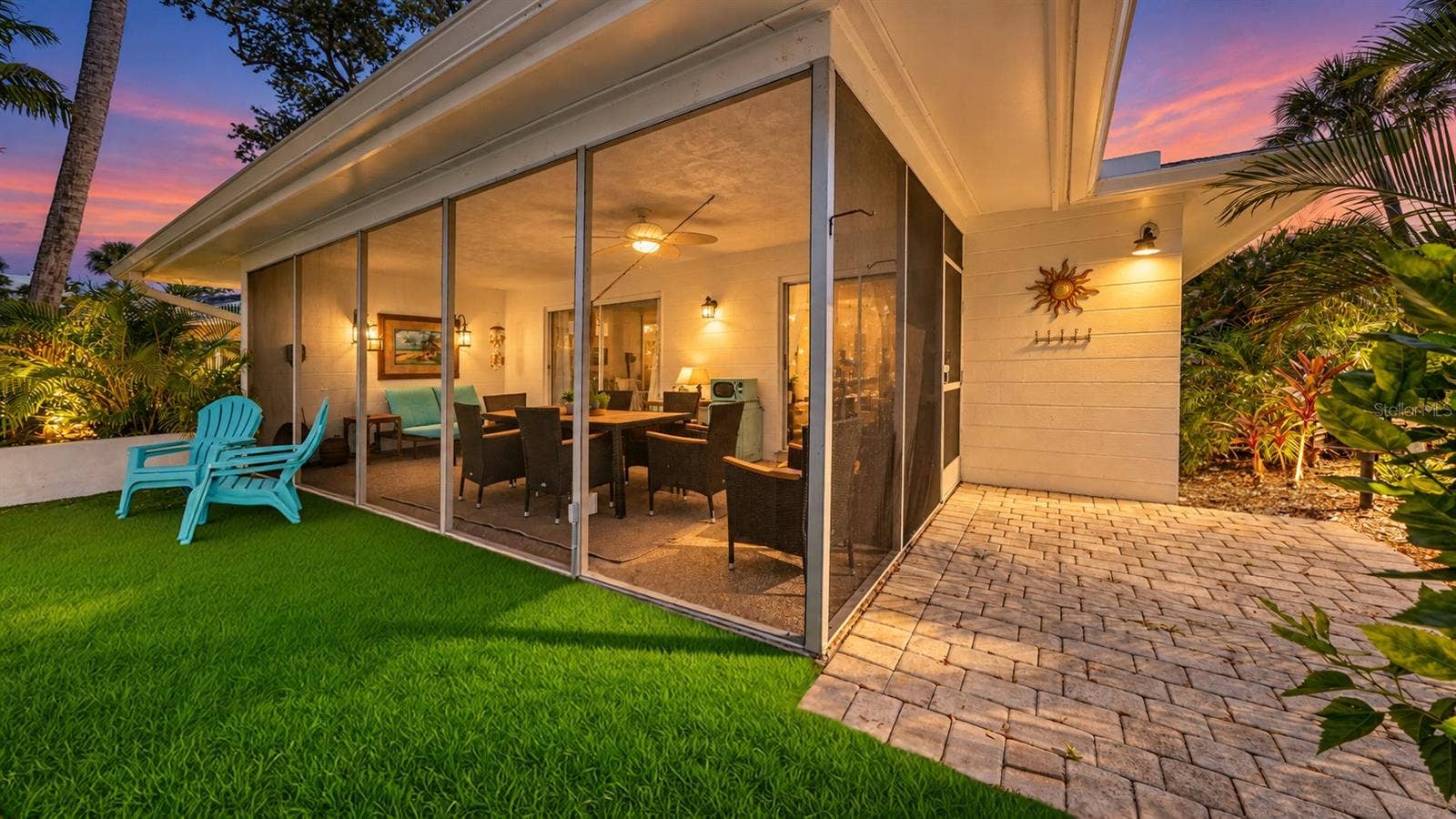 1229 MOONMIST CIRCLE, #P6, Sarasota, FL 34242 Screened Lanai - Rear View