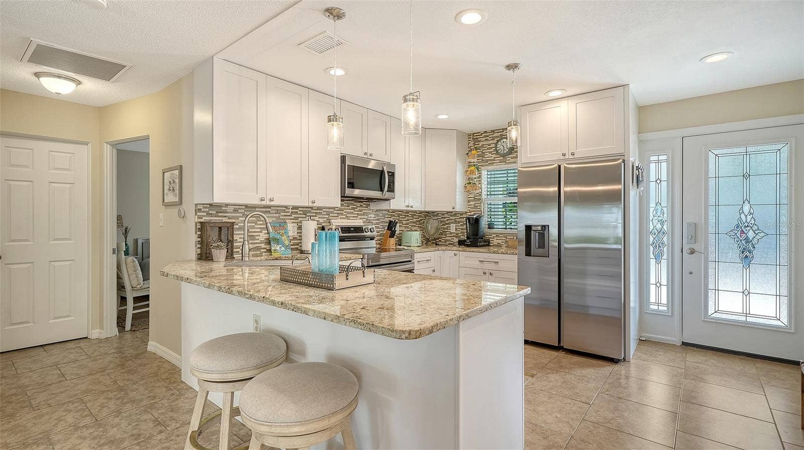 1229 MOONMIST CIRCLE, #P6, Sarasota, FL 34242 Kitchen - Breakfast Bar