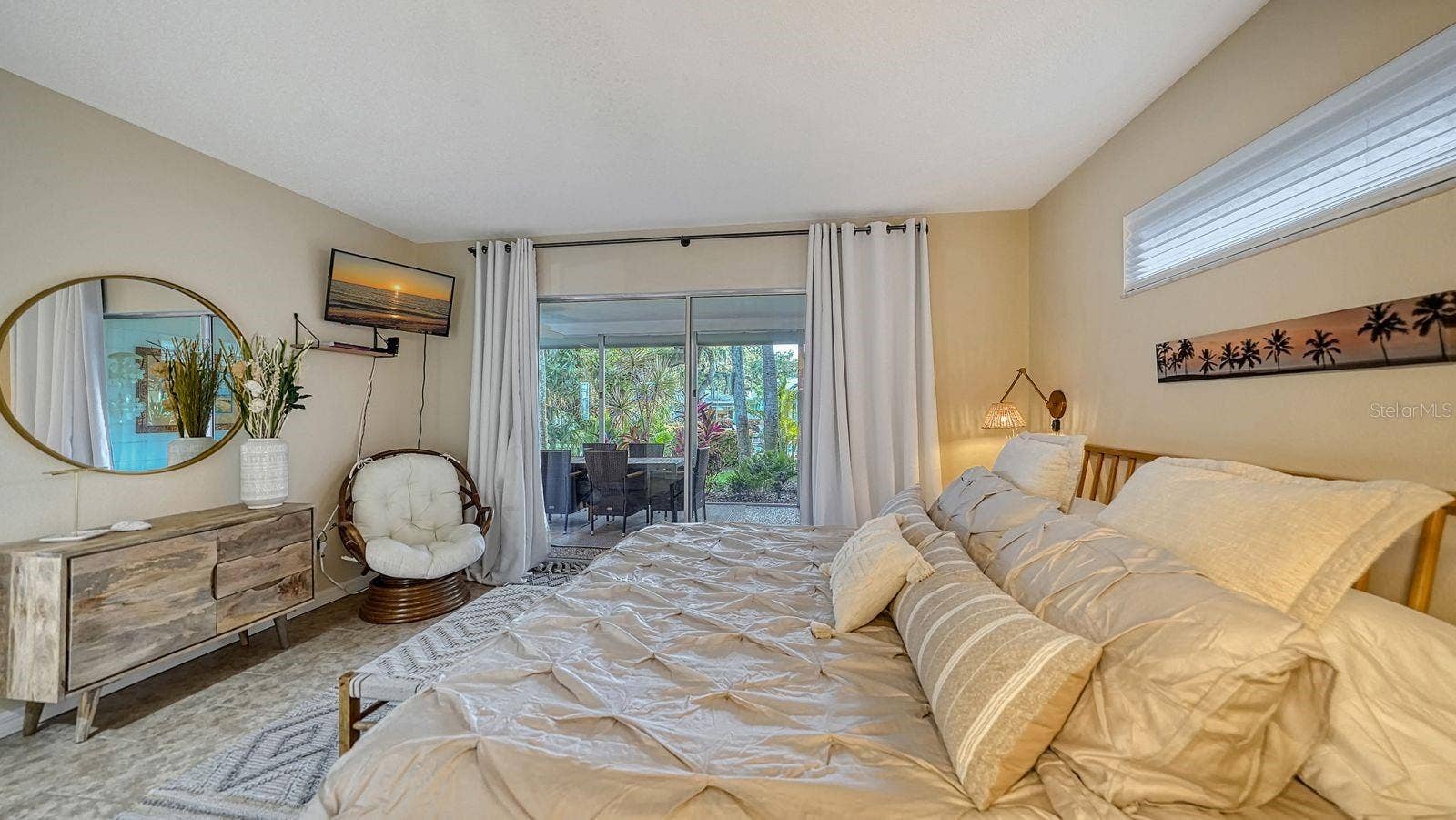 1229 MOONMIST CIRCLE, #P6, Sarasota, FL 34242 Owner's Suite with Glass Slider to the Lanai