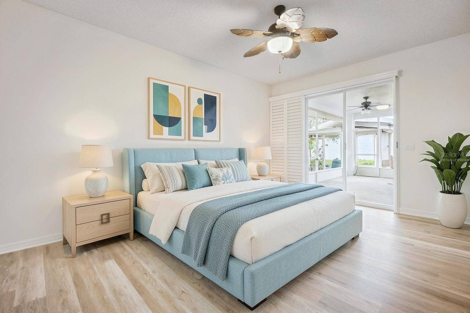 4636 GLEN COE STREET, Leesburg, FL 34748 Virtually Staged Primary bedroom