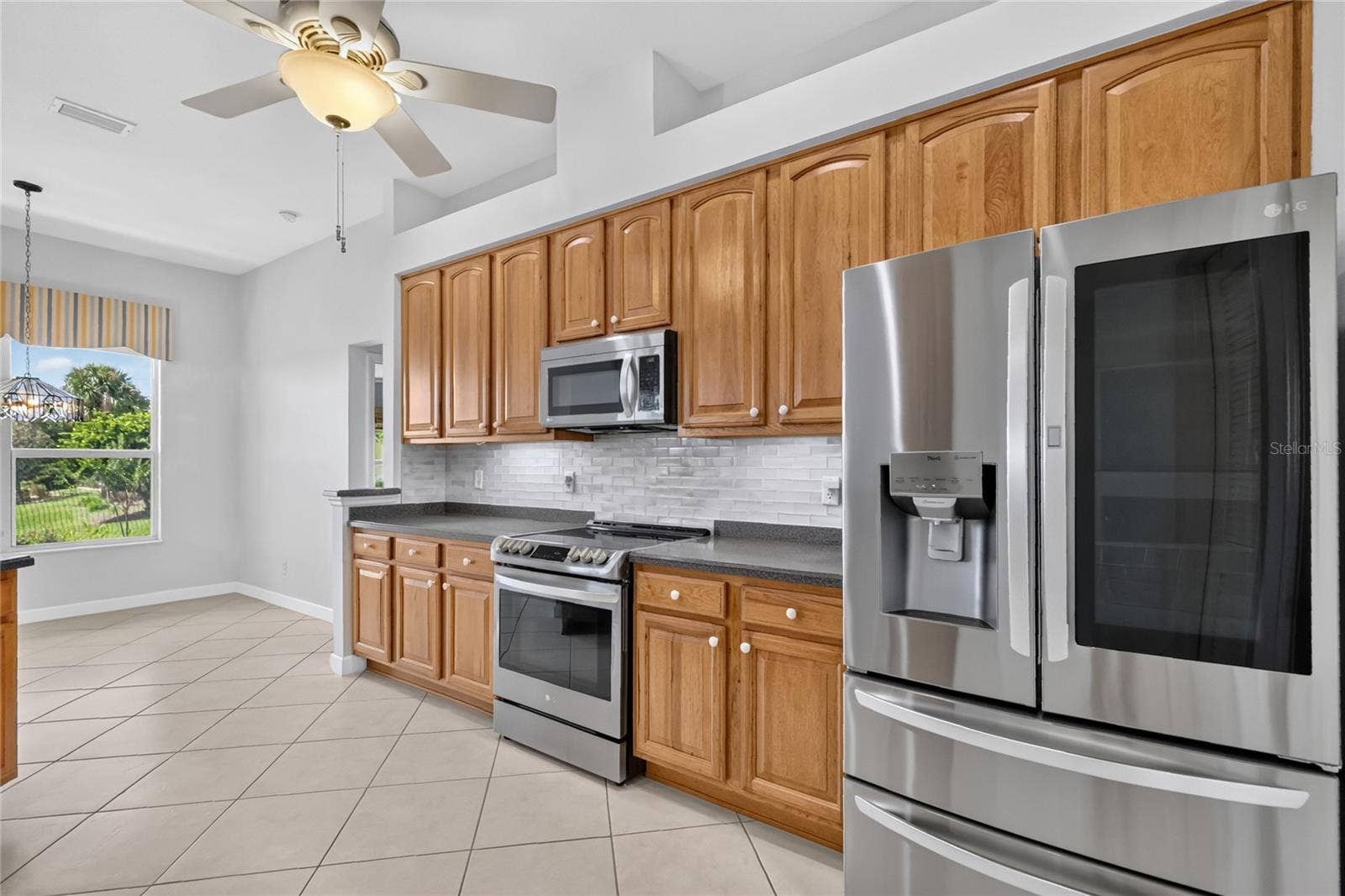 The kitchen is open to the living space allowing the cook to be part of the conversation.