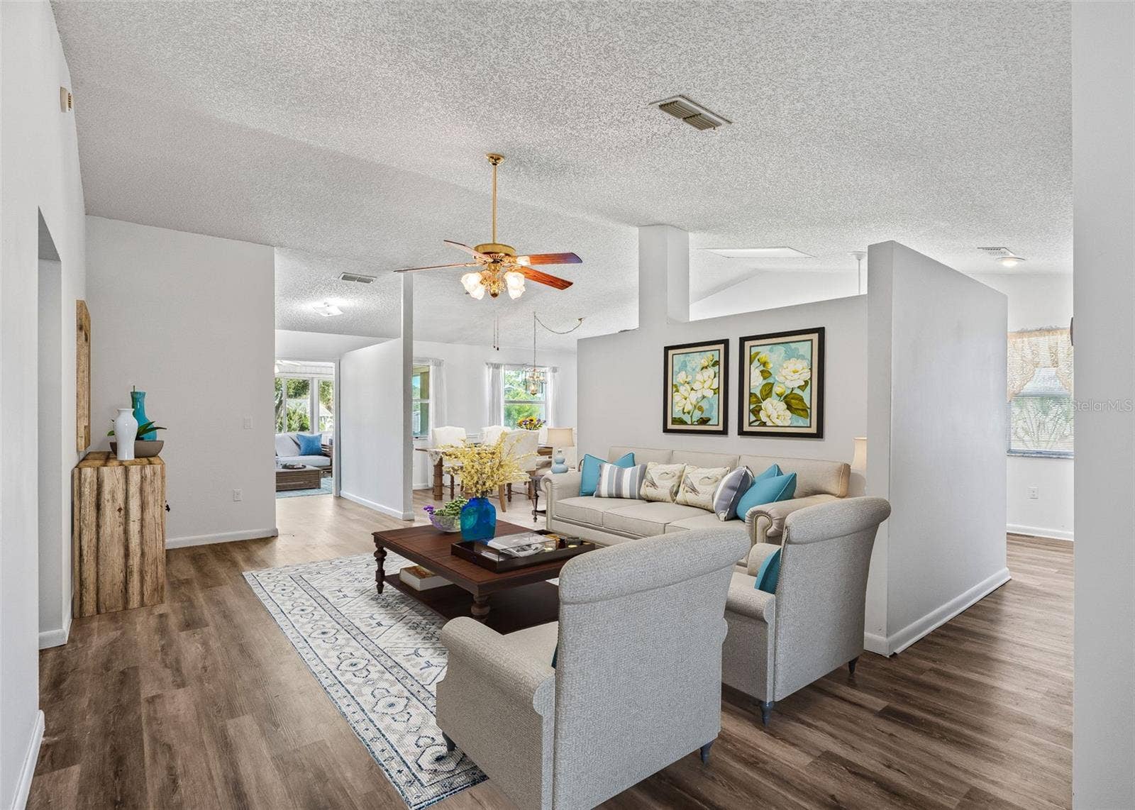 1409 NEW ABBEY AVENUE, Leesburg, FL 34788 STAGED LIVING ROOM