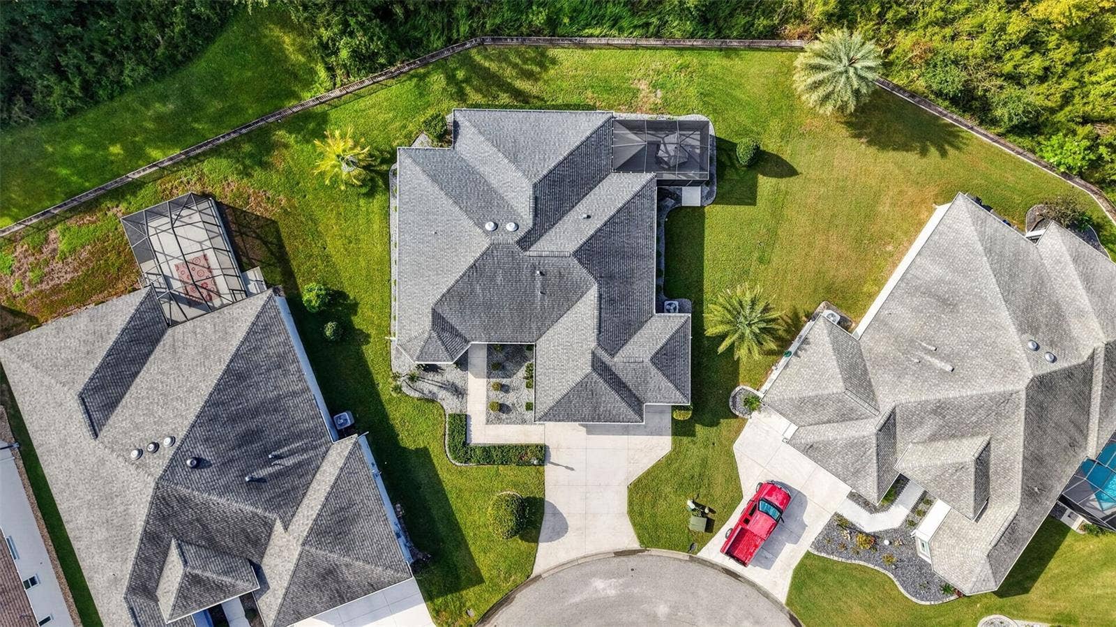 3254 ZIPPERER WAY, The Villages, FL 32163 Aerial Front Elevation with PRESERVE VIEWS