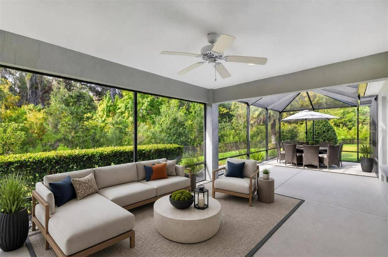 3254 ZIPPERER WAY, The Villages, FL 32163 Expansive Lanai with Extended Birdcage with PRIVATE PRESERVE VIEWS-Virtually Staged