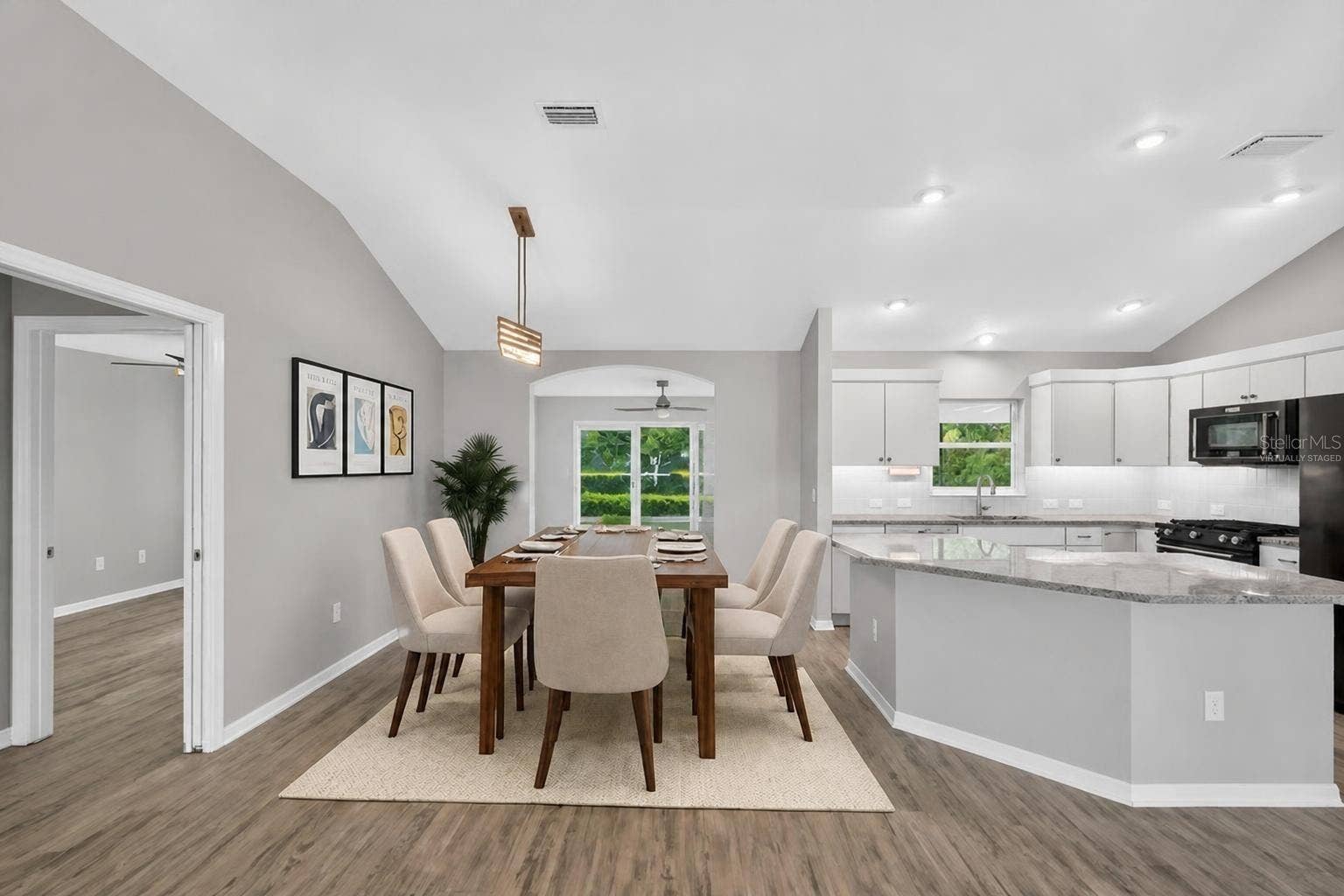 3254 ZIPPERER WAY, The Villages, FL 32163 Kitchen and Dining Room-Virtually Staged