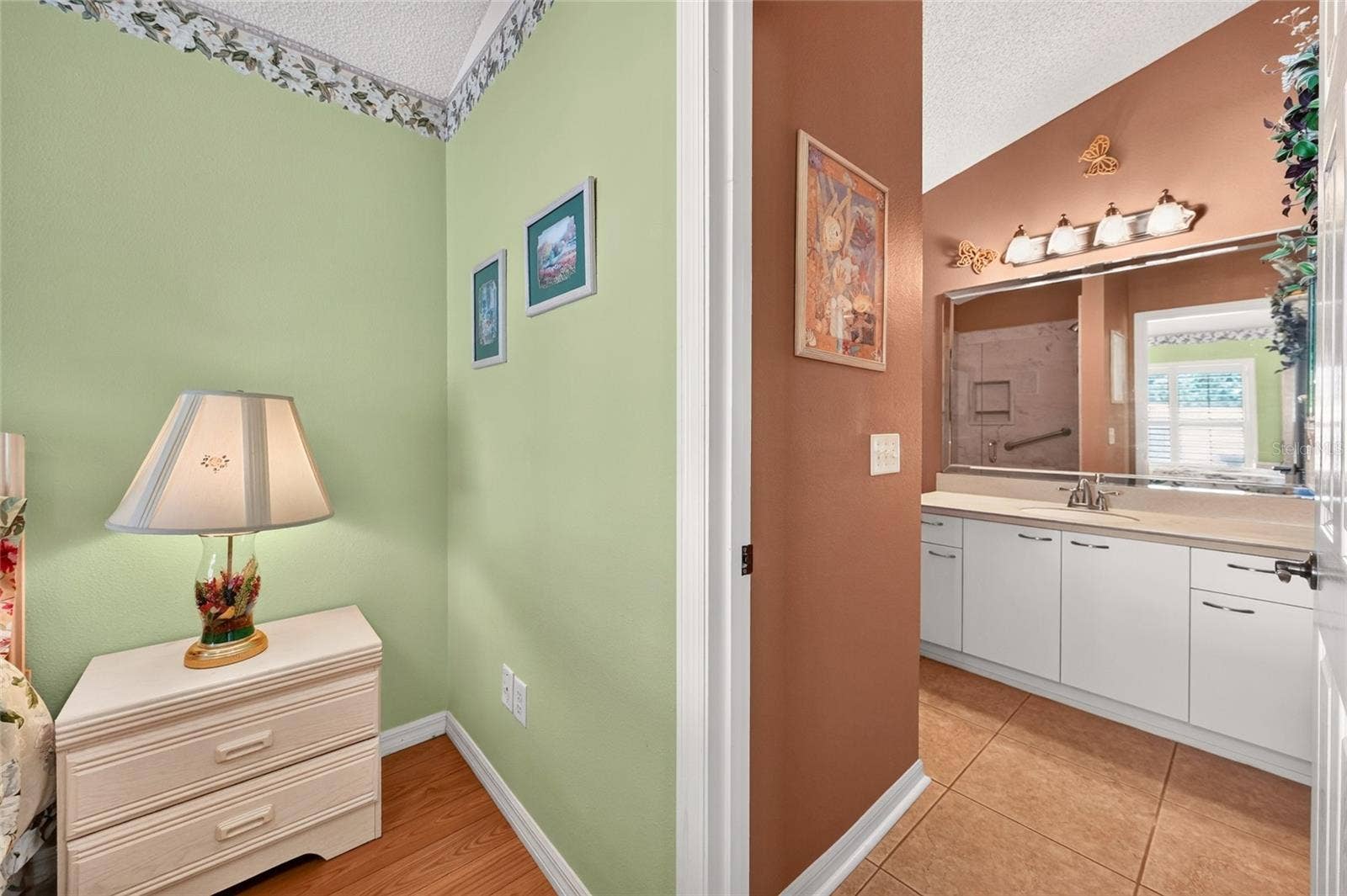 Entry into primary bathroom