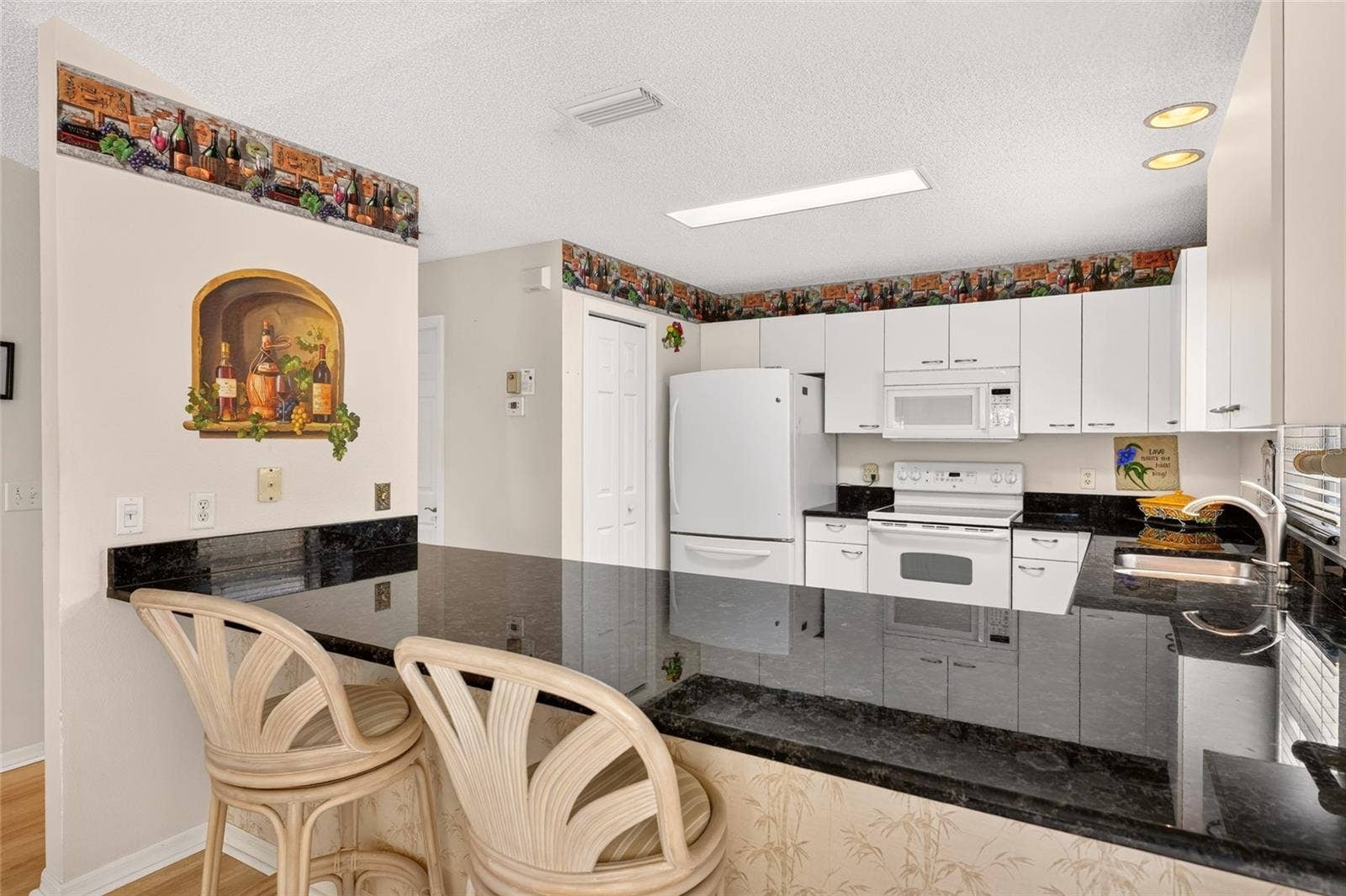 View into the kitchen