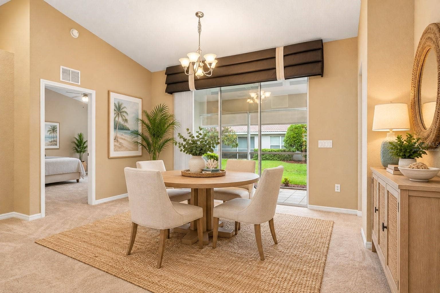 Virtually Staged Dining Area