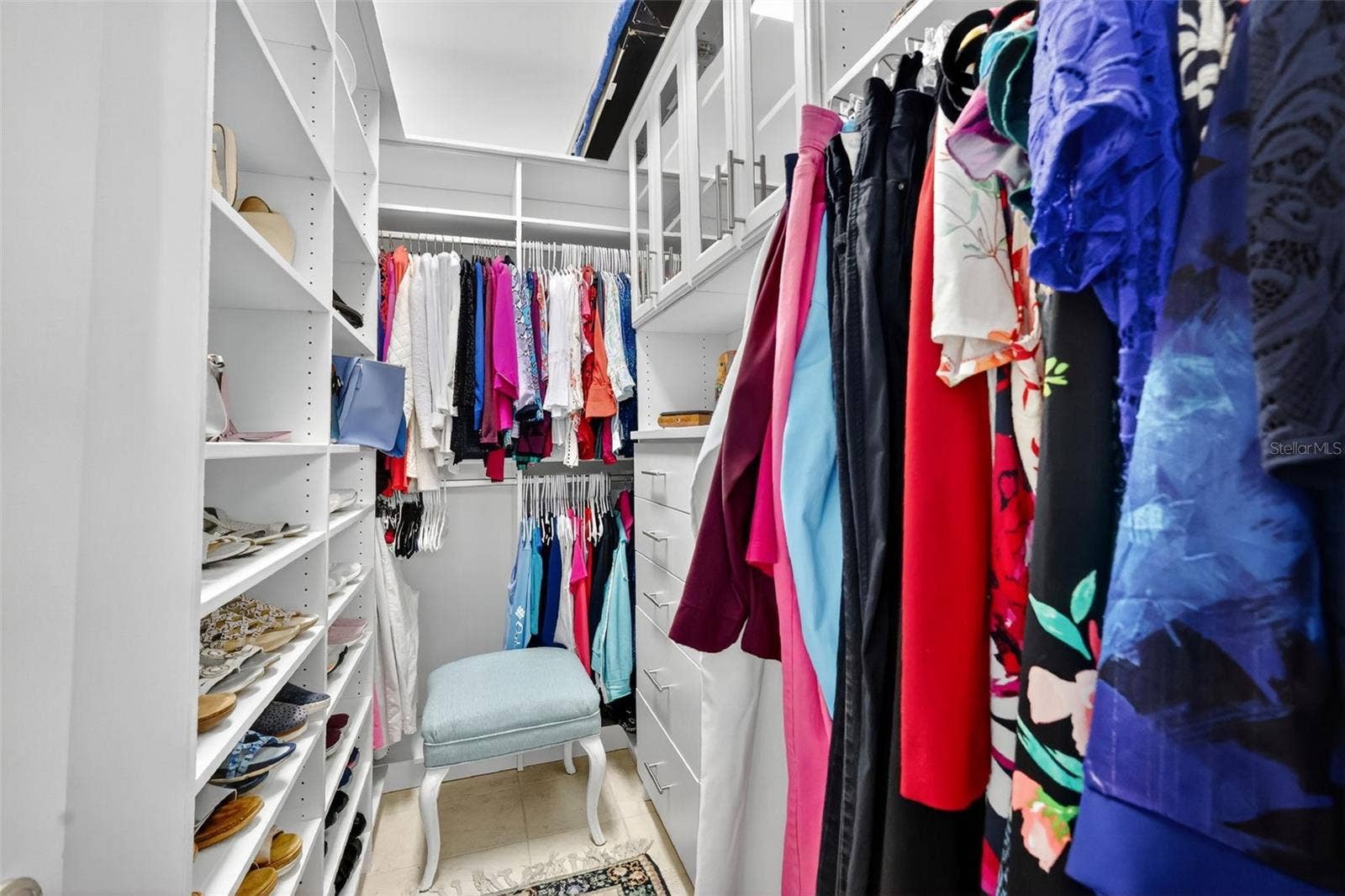 1201 BARCELONA DRIVE, The Villages, FL 32159 Primary Bedroom First Custom Walk-In Closet