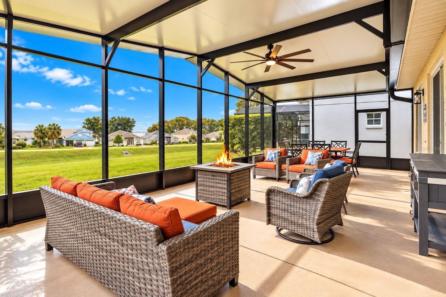 3210 SARATOGA DRIVE, Tavares, FL 32778 Sellers call this the "BIG SKY Lanai" where they view Disney Fireworks and Rocket Launches