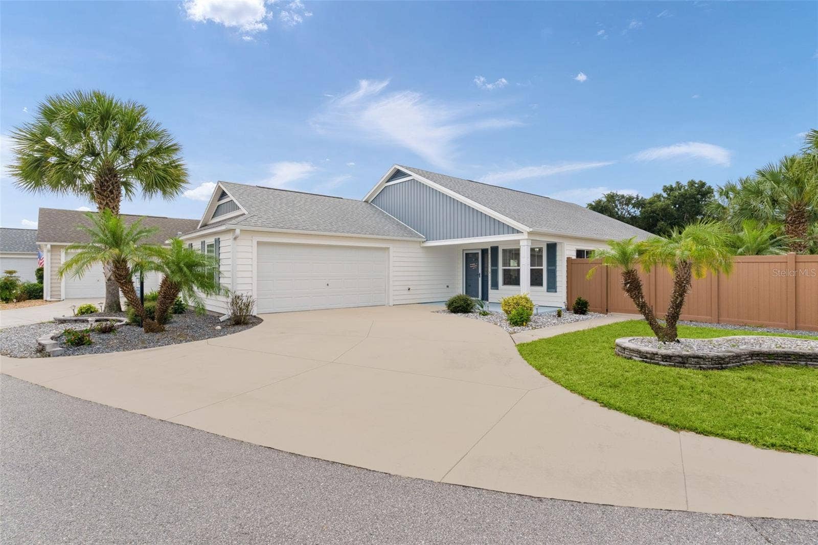 The 24x22 two-car garage has lots of room for toys & driveway ideal for guest parking or parties!