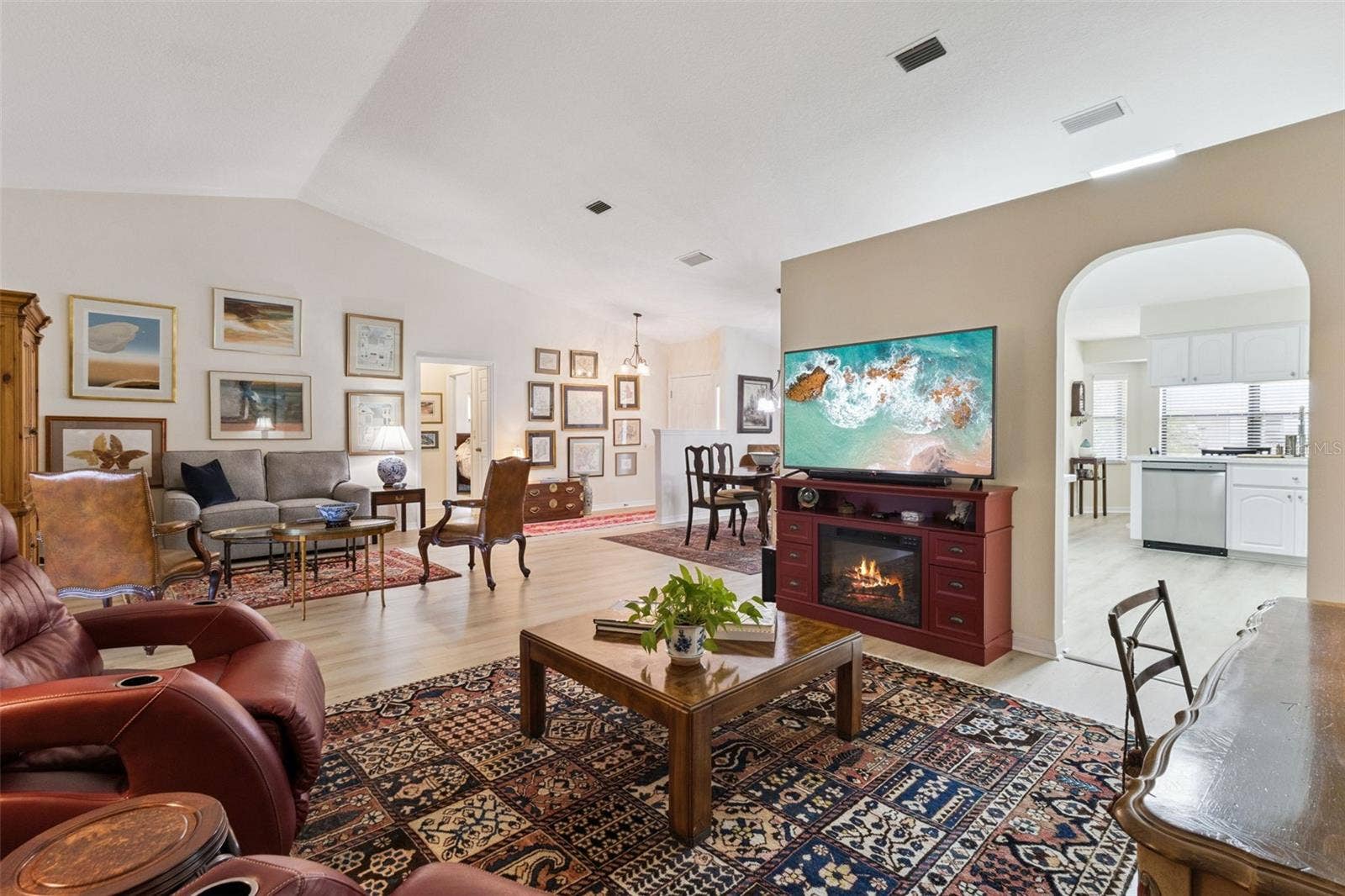 21736 PRINCESS GRACE COURT, Leesburg, FL 34748 LIVING ROOM area next to KITCHEN